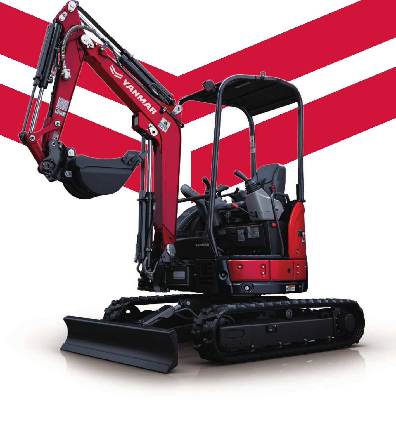 Yanmar ViO20-6 2 tonne mini excavator with hydraulic hitch for hire in Perth